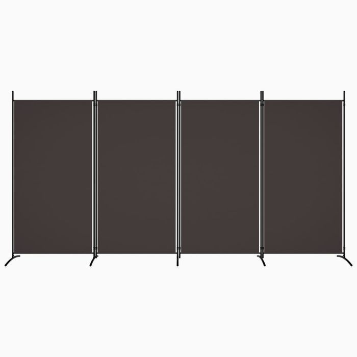 Vidaxl Parawan 4-Panelowy, Brązowy, 346X180 Cm, Tkanina