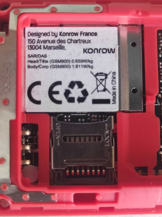 KONROW aXess BLACK * экран 1.77 FM/MP3 DualSIM 600mAh