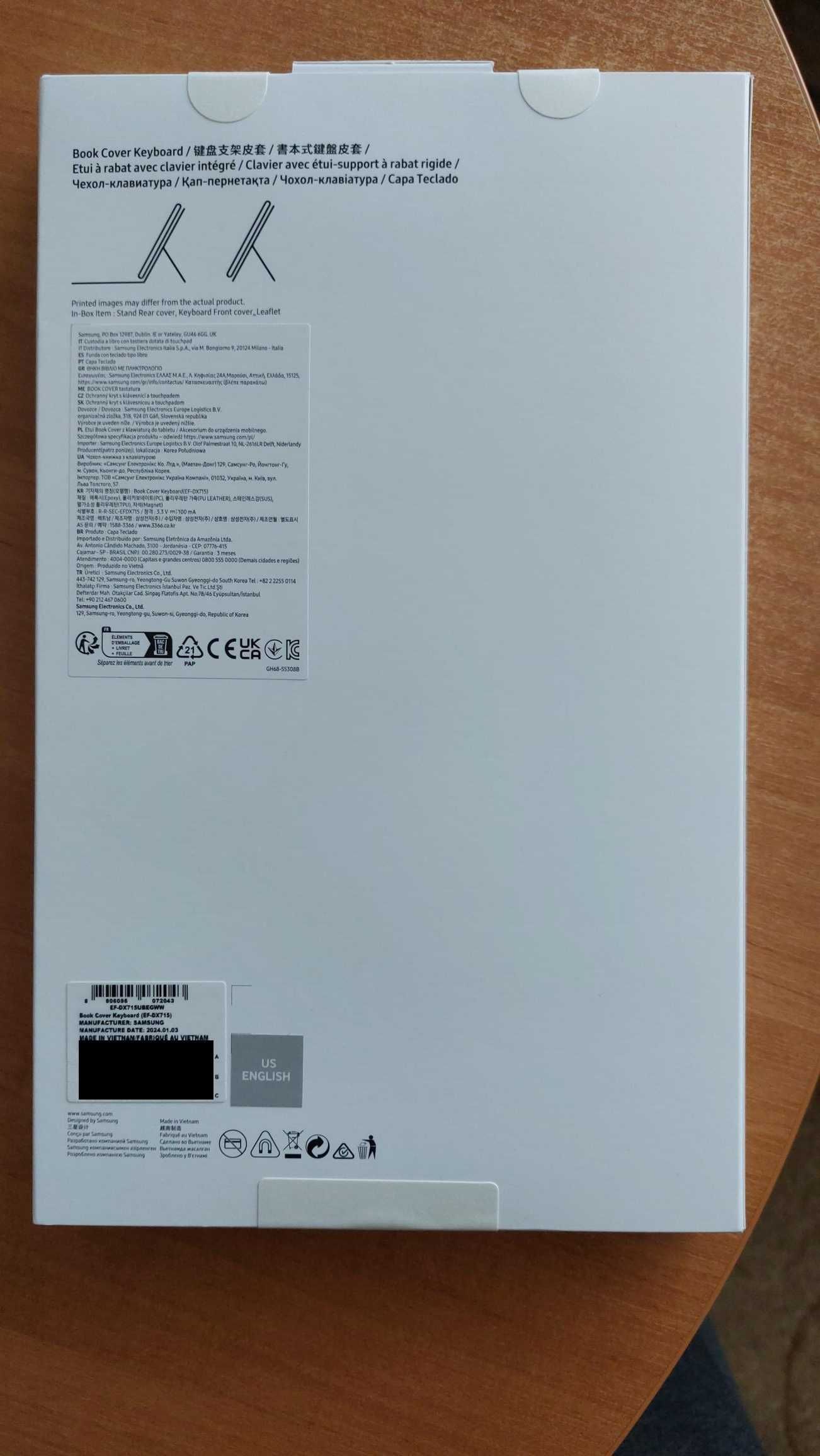 Etui Samsung Book Cover Keyboard Galaxy Tab S9/S9FE
