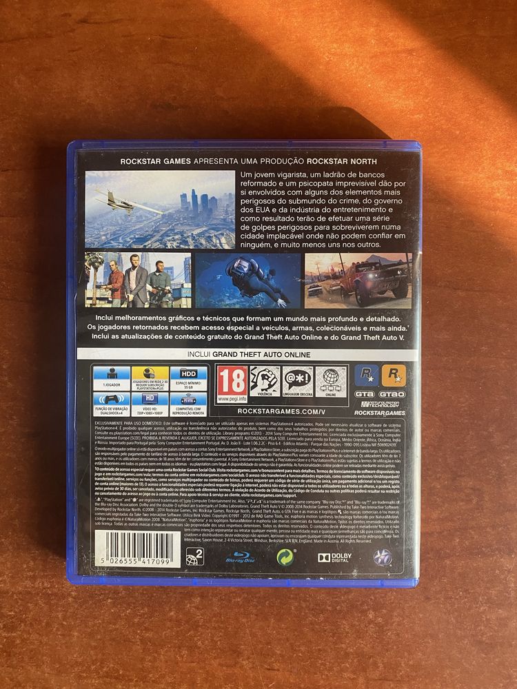 Jogo GTA V para Ps4