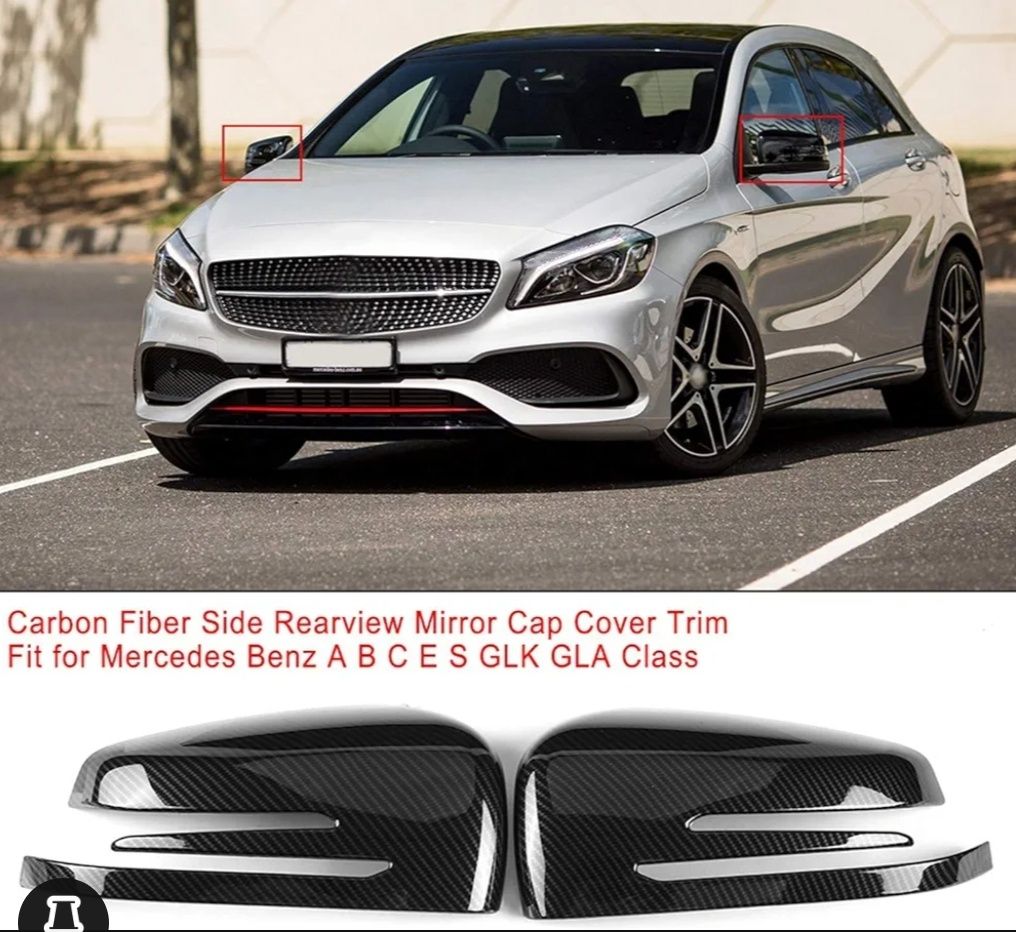 Capas de espelhos carbono Mercedes