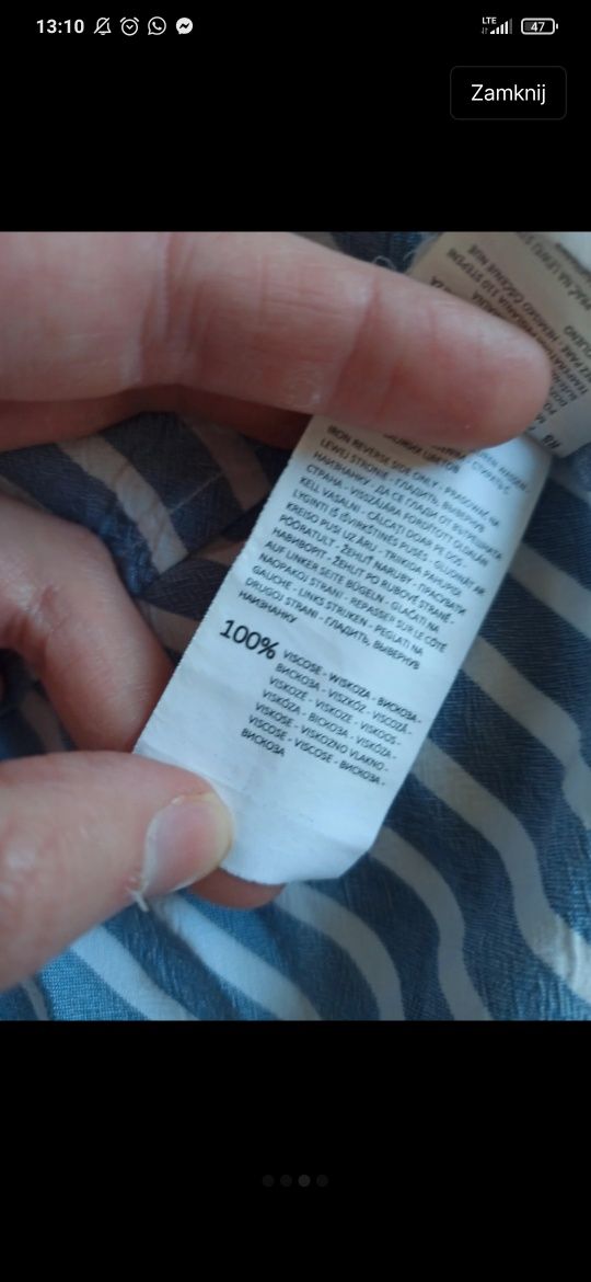 Sukienka w paski wiskoza Reserved S