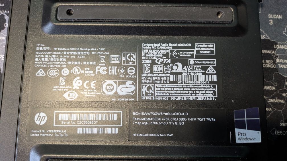 Minikomputer HP Elitedesk 800 35W G2