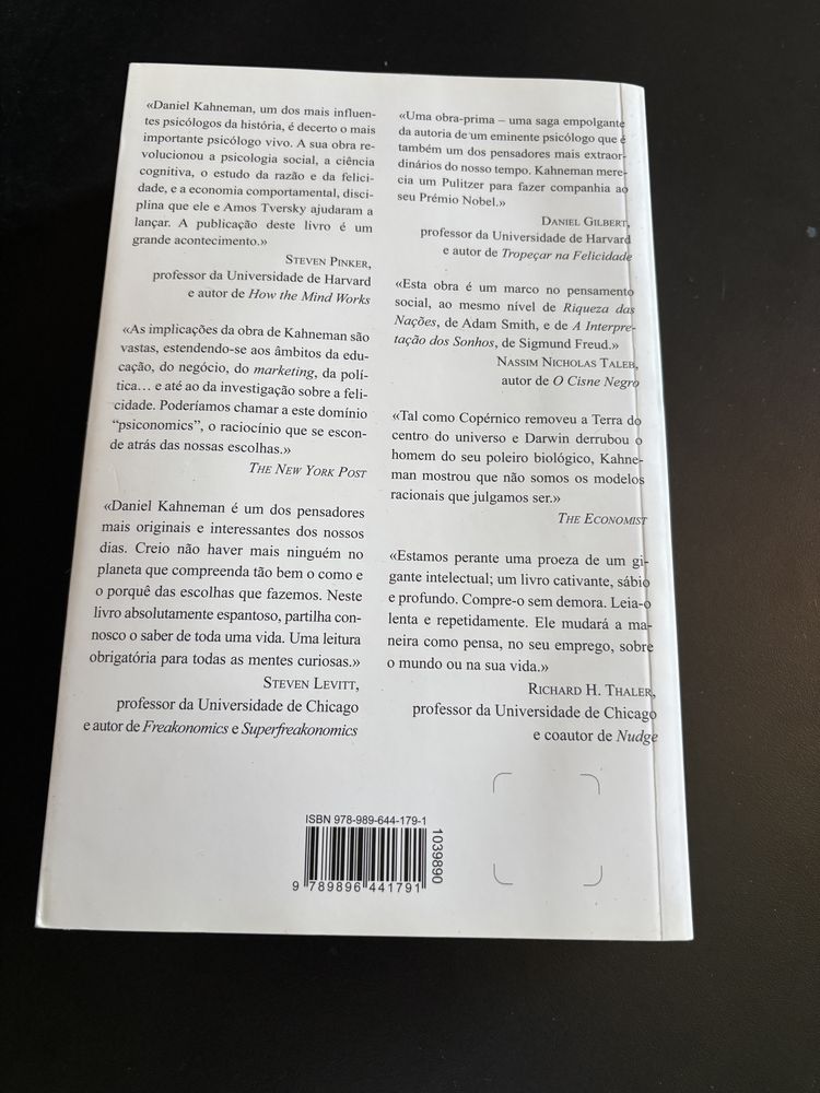 Pensar Depressa e Devagar