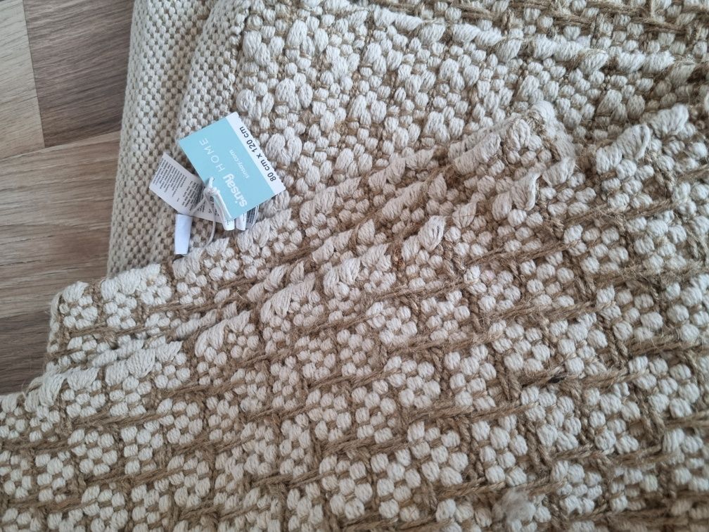 Dywan 80x120cm bawełna juta boho
