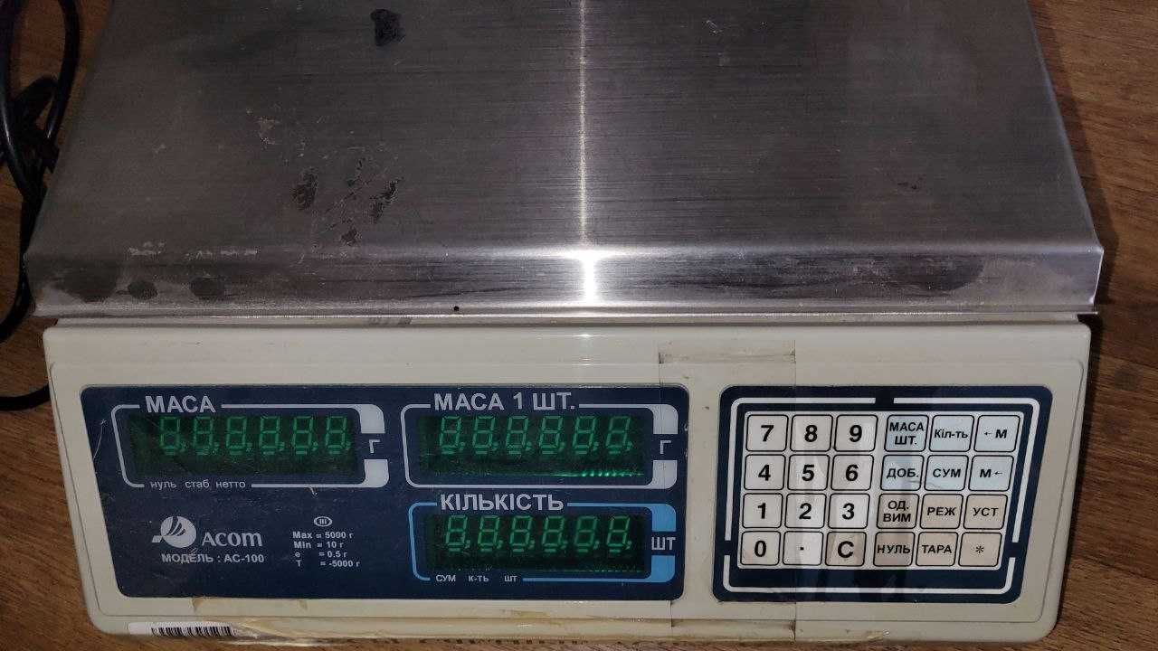 Ваги товарні настільні  Промприлад ВТА-60/3-7; Acom модель АС-100