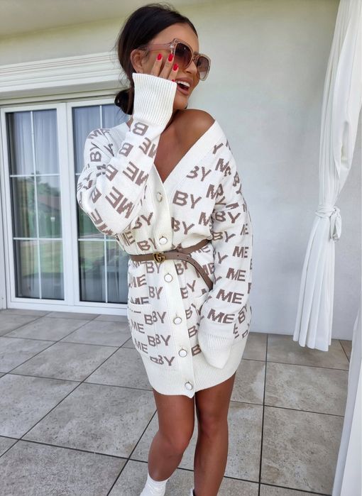 Sweter Kardigan By Me Uniwersalny z kaszmirem ostatni