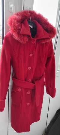 Зимове пальто з капюшоном  кашемір р.40 -42 б/у