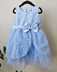 Sukienka balowa dla dziewczynki niebieska 8 lat