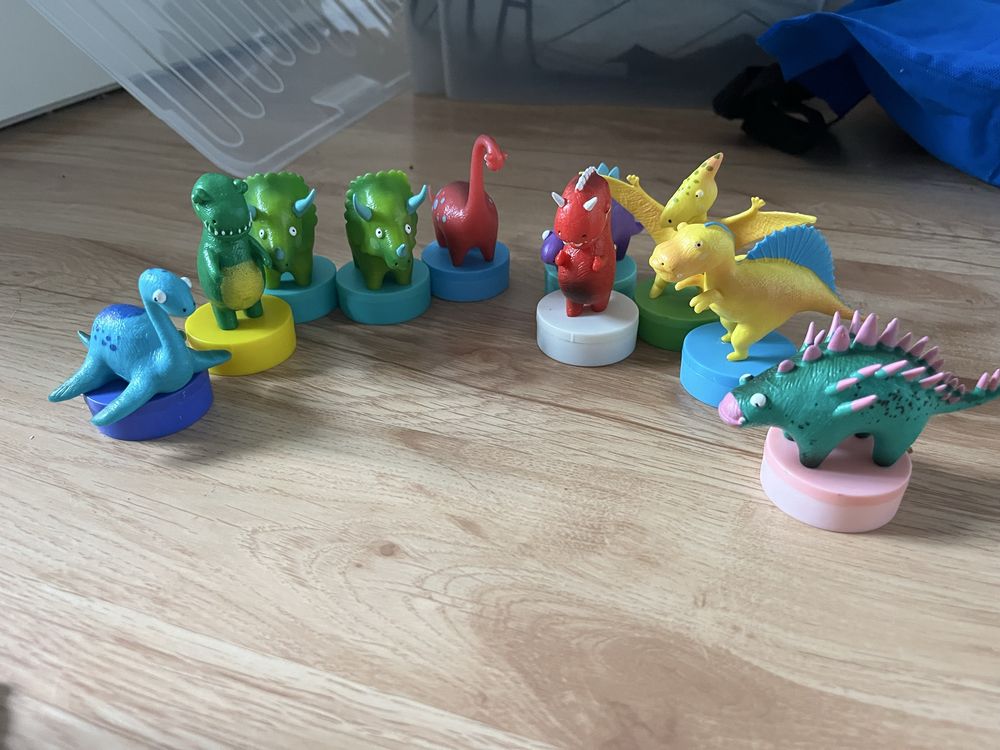 Dinozaury pieczątki - 10 sztuk