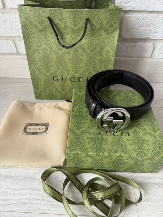 Pasek Gucci czarny