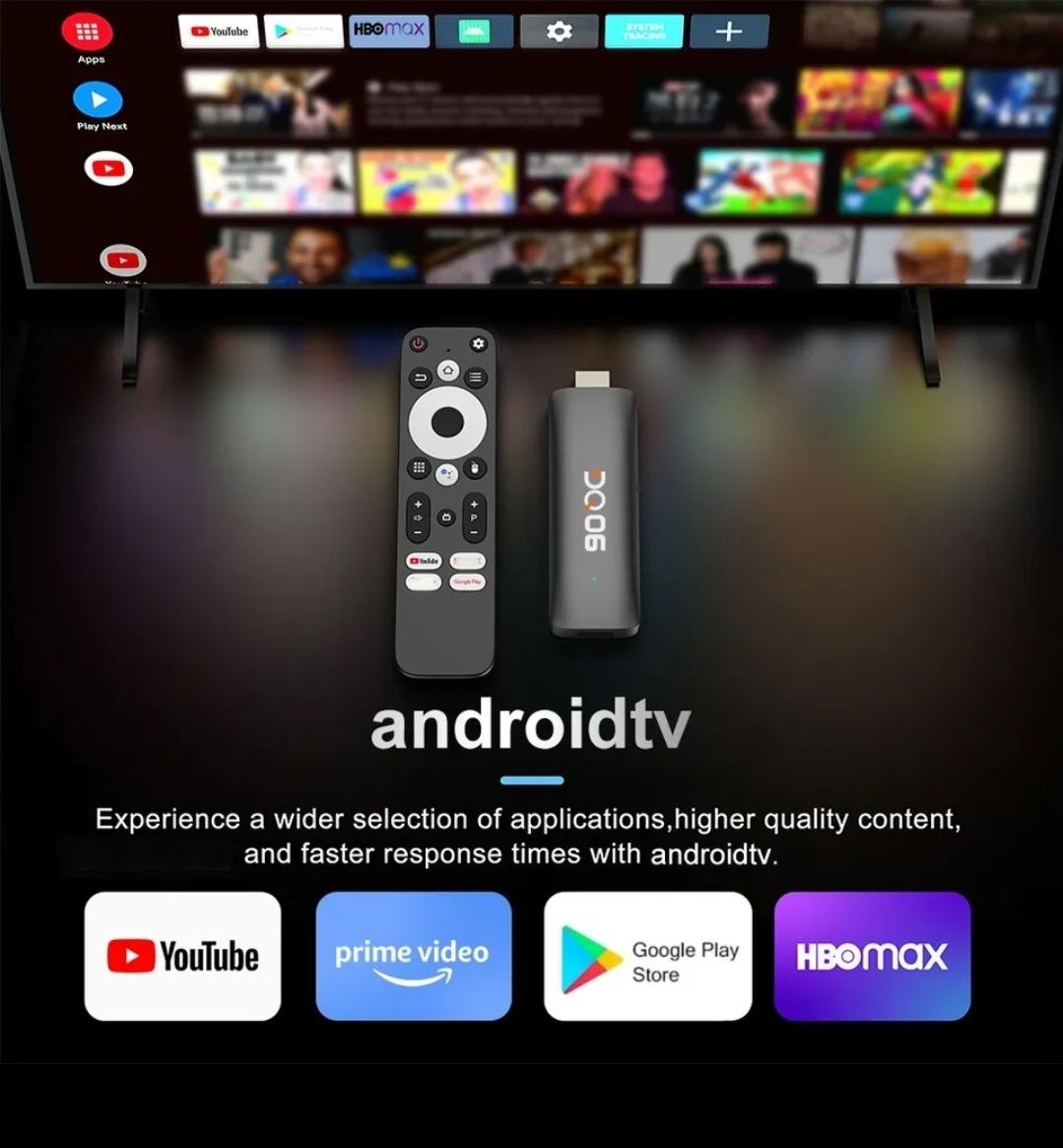 Smart Tv Android DQ06 TV Stick Tv box Telewizor