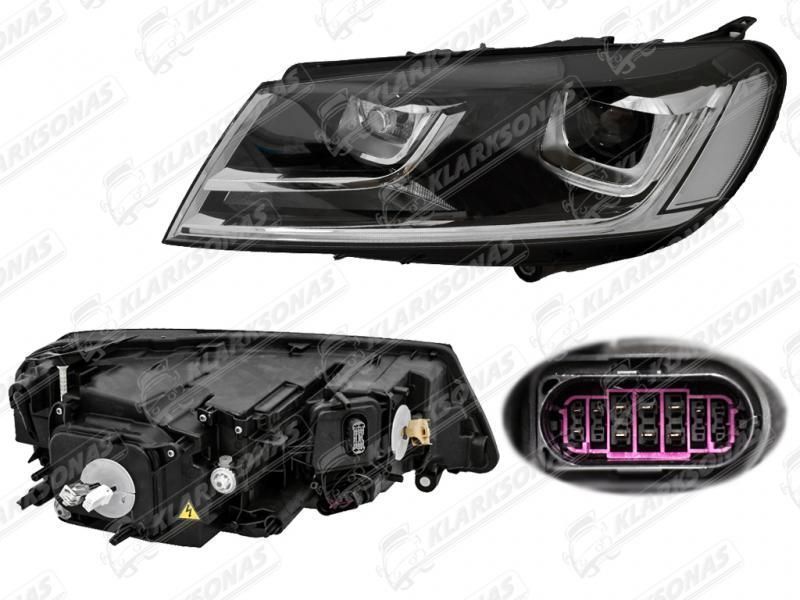 Фари Hella Bi-Xenon D3S+LED VW TOUAREG 2014-2017 7P1941753B/7P1941754B