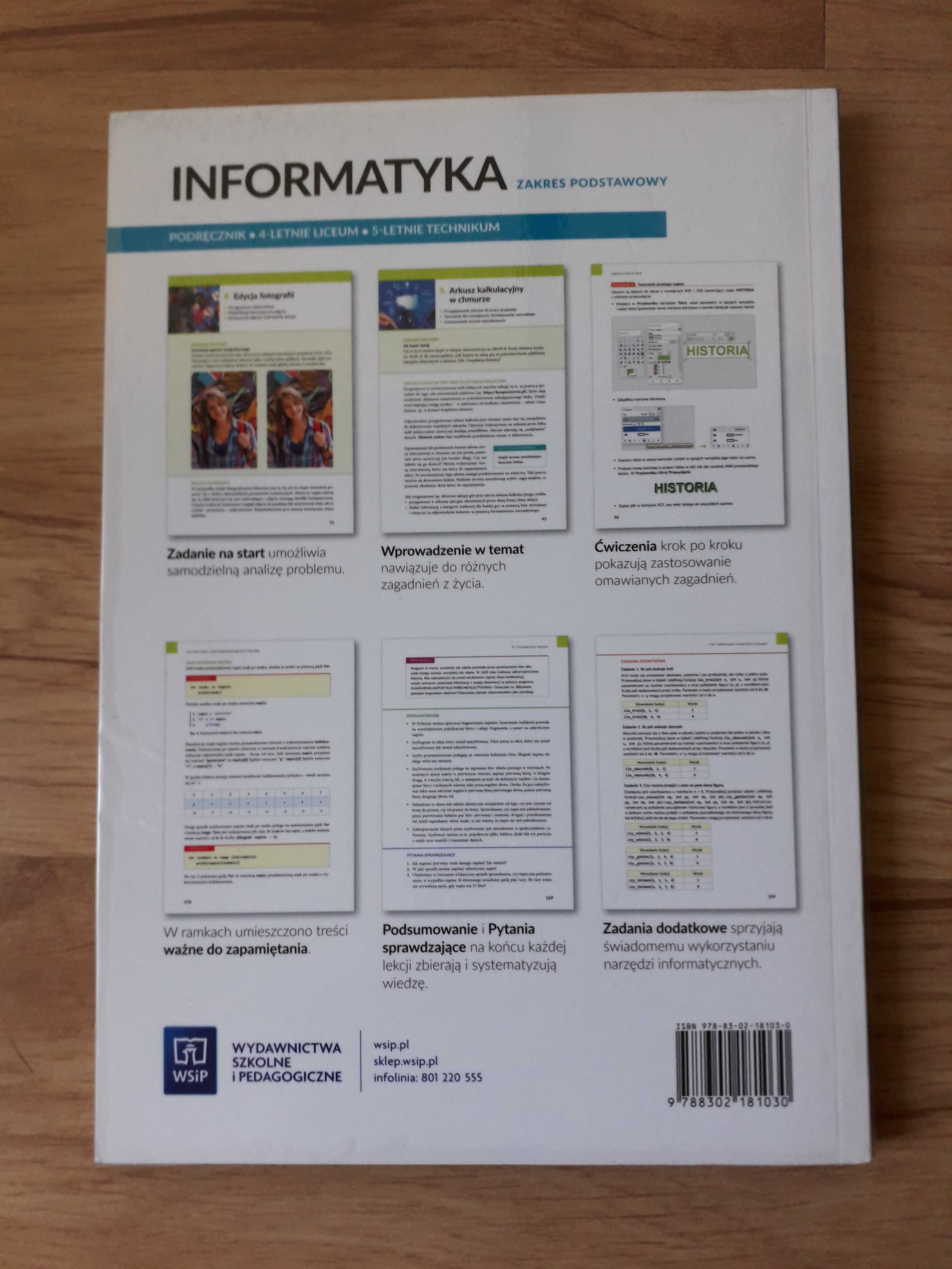 Informatyka 1 zakres podstawowy