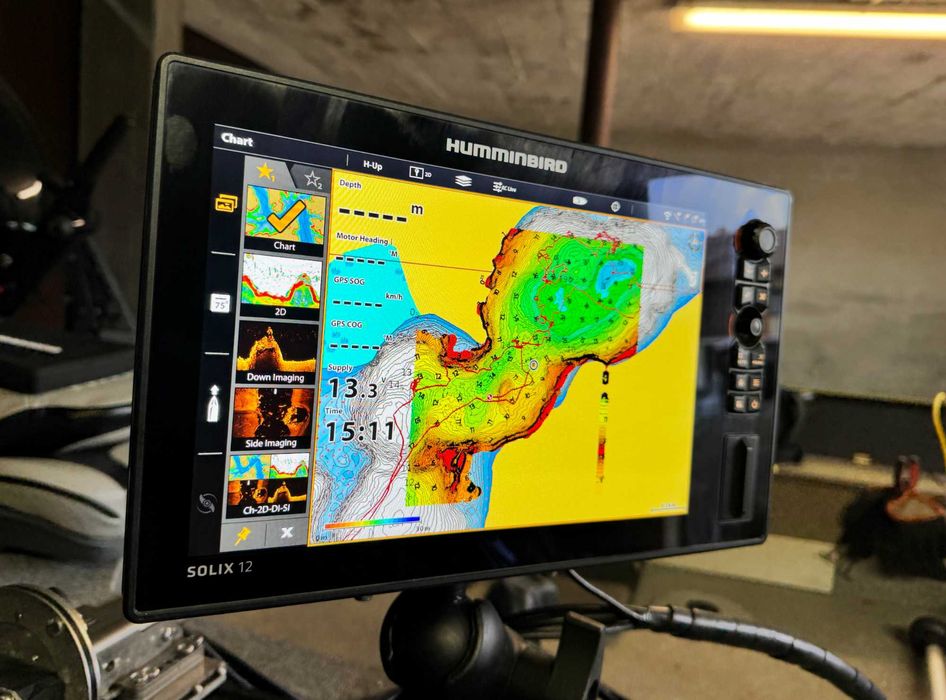 Echosonda Humminbird Solix 12 G3 + 2x przetworniki MEGA SI+ Autochart