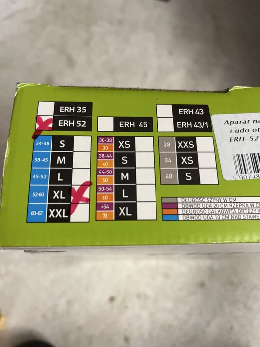 Orteza kolana XL