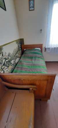 2 Stare drewniane łóżka, łóżko