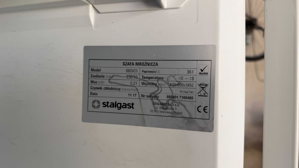 Szafa mroźnicza lakierowana STALGAST 880401