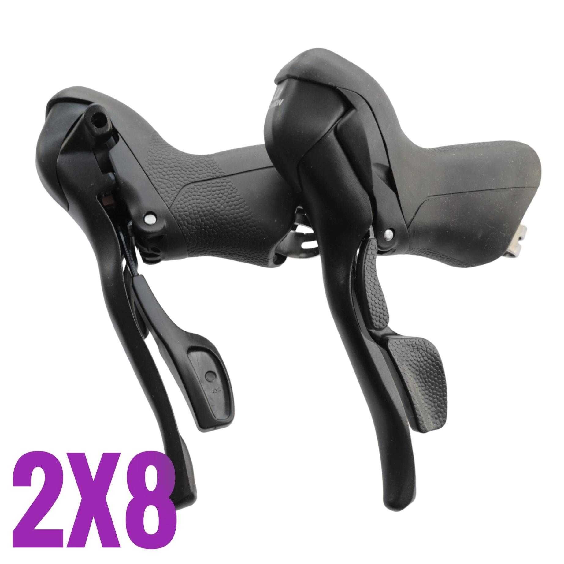 Nowe! MICRONEW 2x8 klamkomanetki manetki klamki szosowe microshift