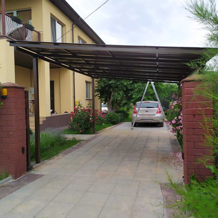 Автонавес собери сам, Навес для дома, дачи, Поликарбонат, Для авто