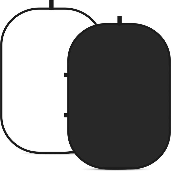 Setup Vlog Youtube tiktok insta fundo 2x1m Novo branco Preto rebatível