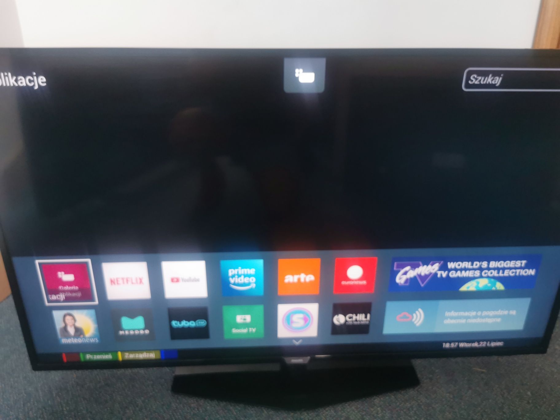 Telewizor LED Philips 55PUS6162 55 cali 4K UHD transport