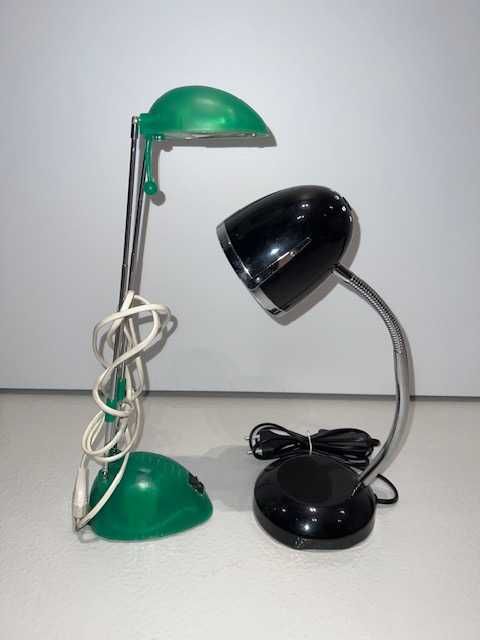 NOWODVORSKI czarna i zielona lampka na biurko 2szt.