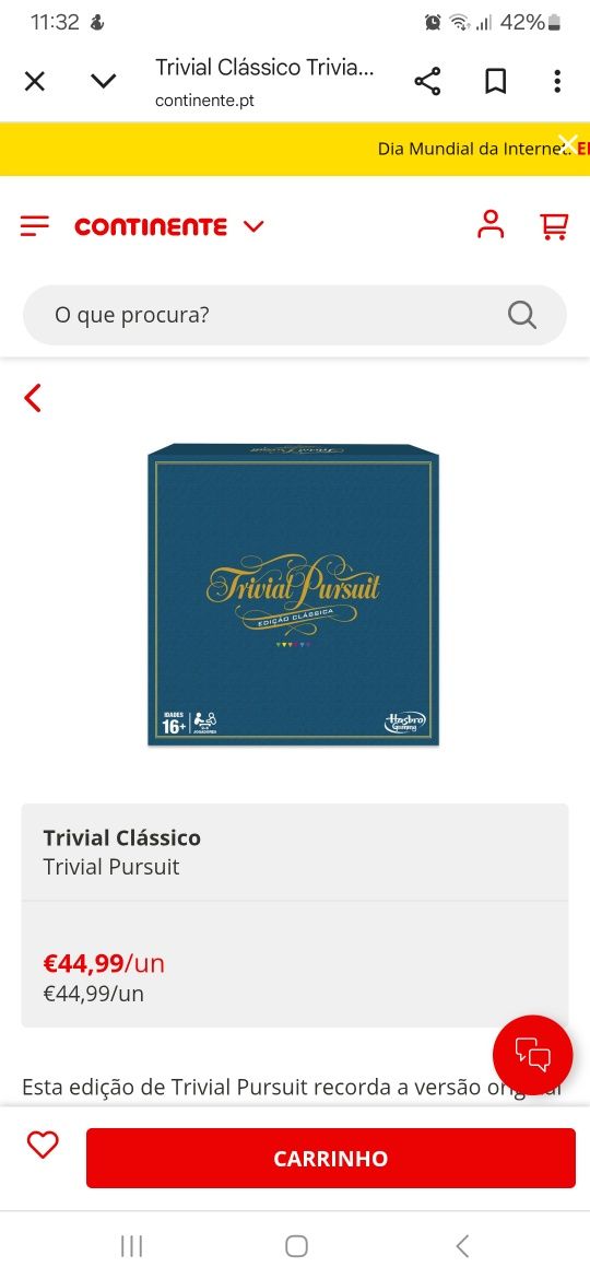 Jogo Trivial Pursuit Novo