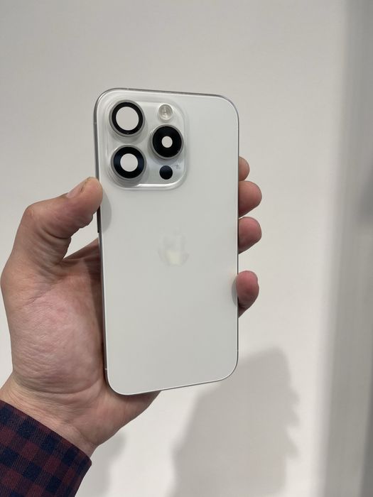 Оригінальний корпус для iPhone 15 Pro White Titanium