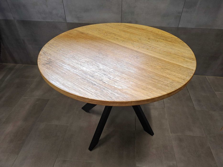 stół dębowy średnica 95cm
