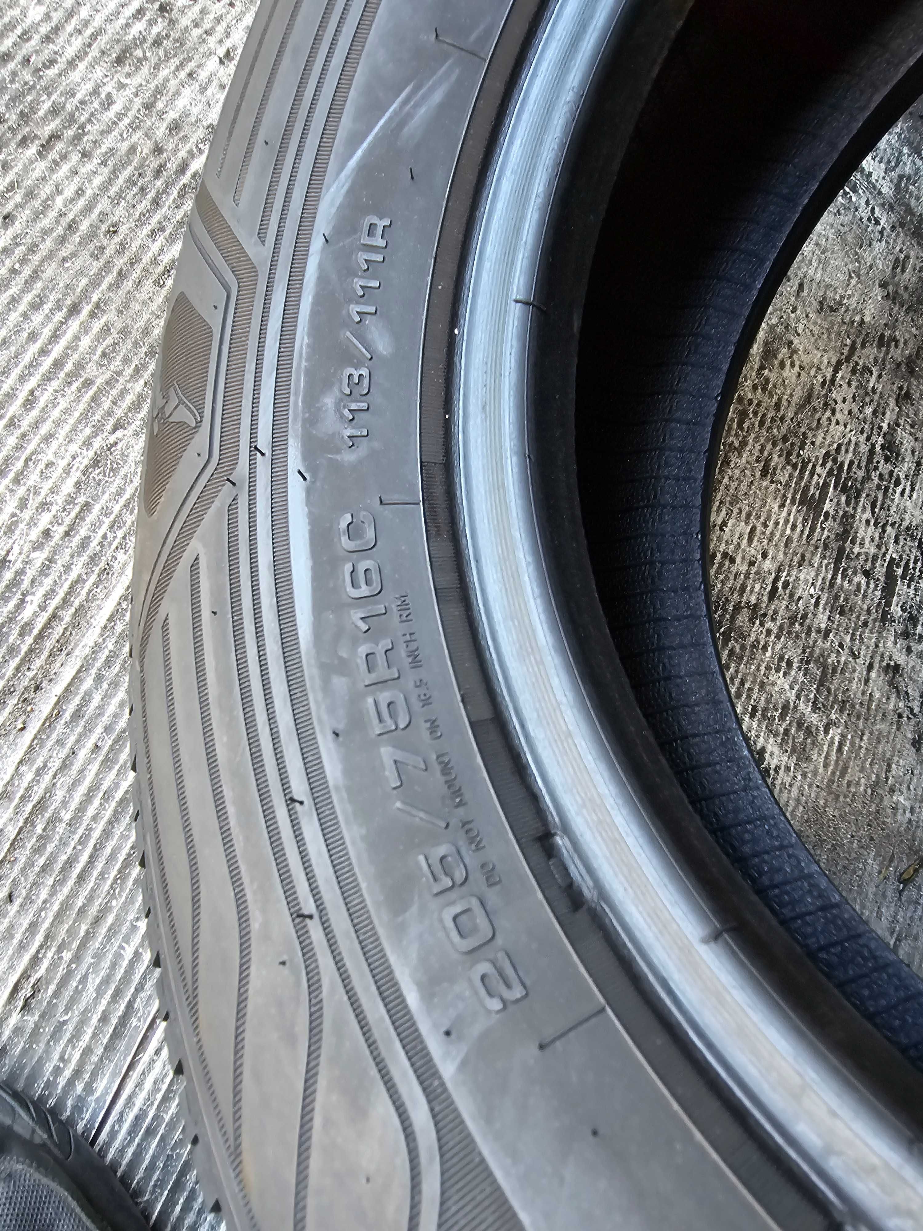 Sprzedam 2 opony 205/75 16" C Goodyear wielosezonowe 95% 2021r