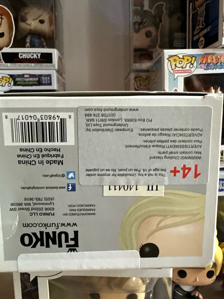 Funko pop game of thrones/bleach/chainsaw man/aot/the walking dead