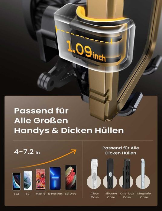 AINOPE Uchwyt Samochodowy „Gravity” do kratki nawiewu