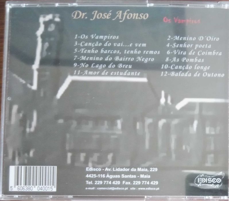 José Afonso	- - - - -		Os Vampiros	- - - - -	CD