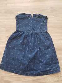 Sukienka jeansowa BabyGap dla dziewczynki 104 w gwiazdki