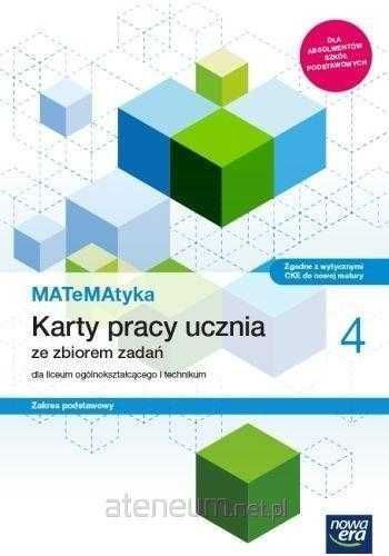NOWA MATeMAtyka 4 EDYCJA 2024 Karty Pracy + Podręcznik Podstawowy