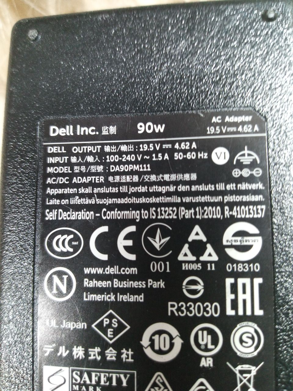 Dell 90W 19,5V 4,62А оригінал блок питания живлення зарядне