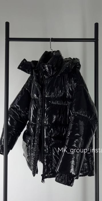 Лаковий пуфер куртка жіноча лак осінь зима БЕЗ ВИШИВКИ/надписів
