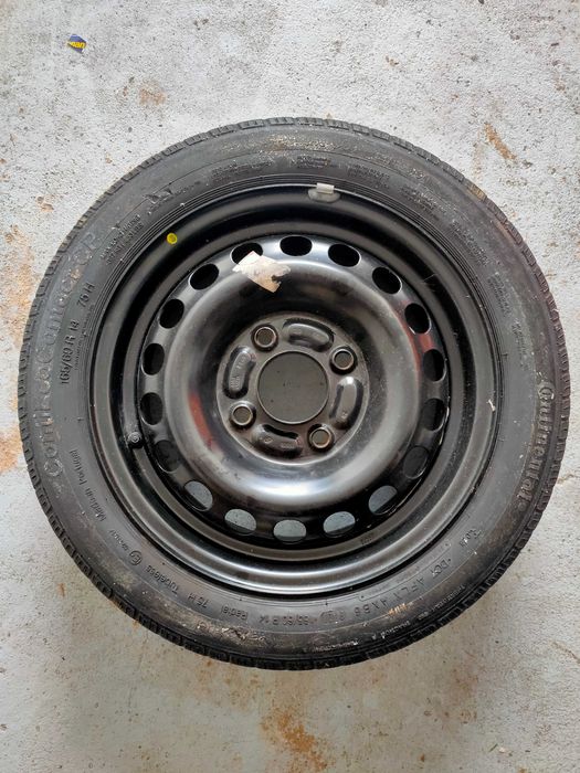 Jante suplente 4 furos e Pneu 165/60 R14
