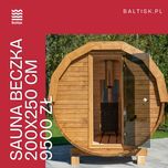 Sauna ogrodowa Beczka Ruska Bania 200 x 250cm | dobierz piec i dodatki
