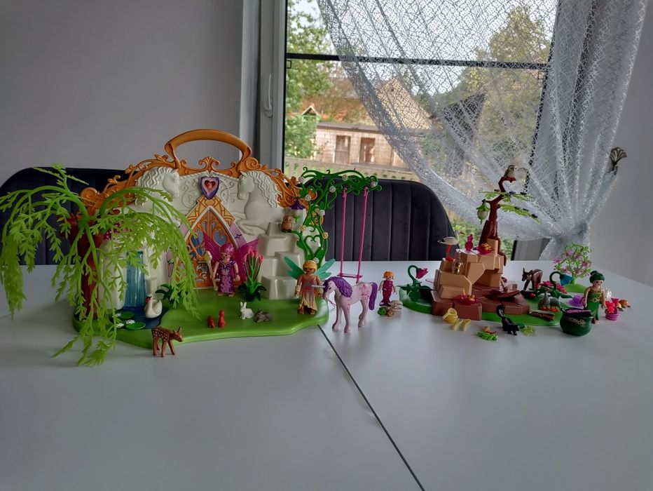 Playmobil wróżki 2 zestawy kraina las jednorożec syrenka