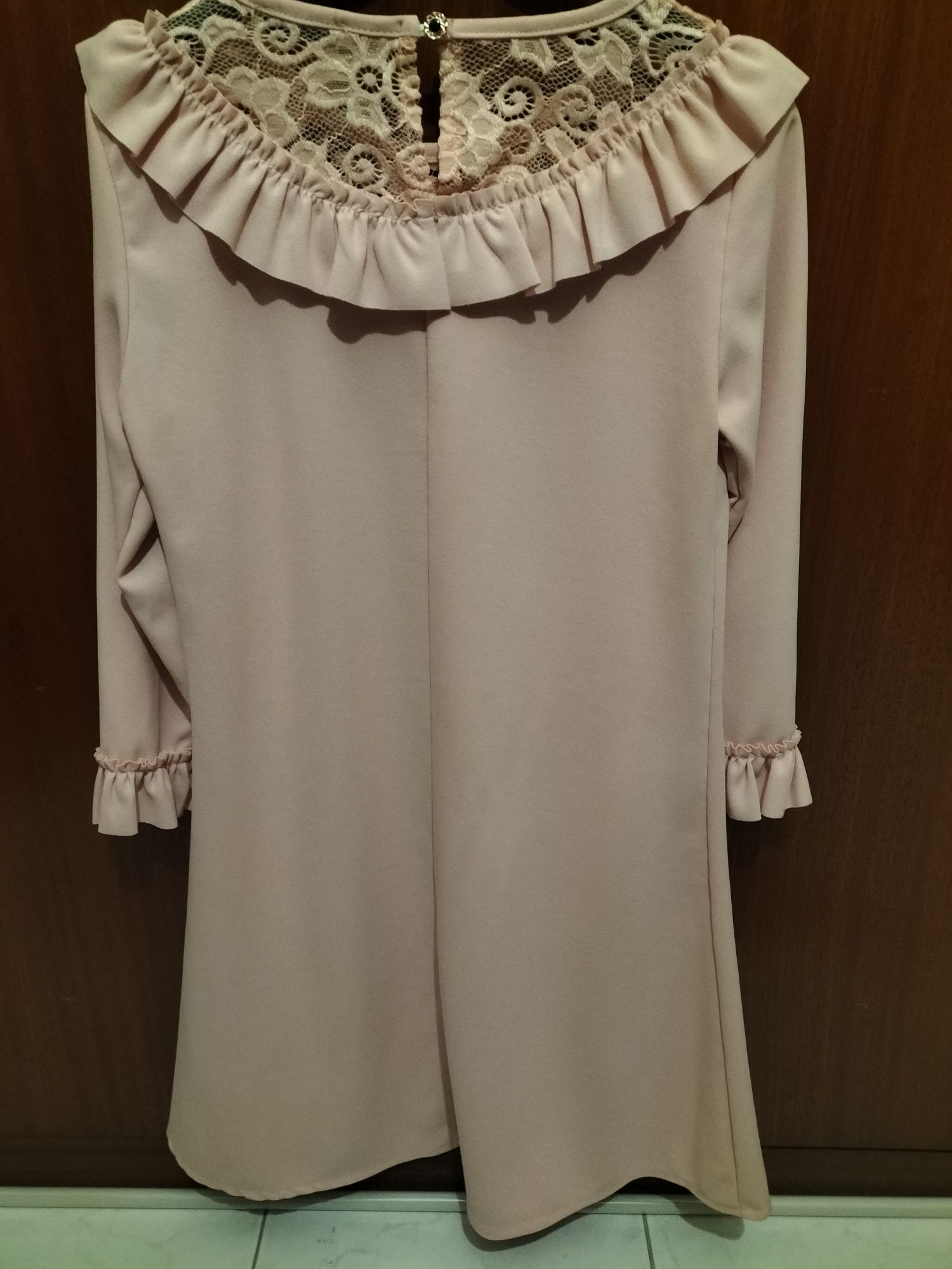 Vestido S rosa bebé