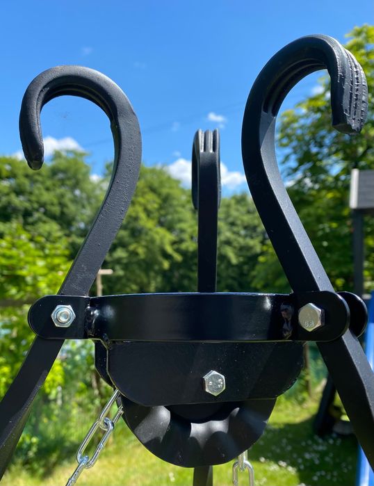 Grill polski trójnóg kuty żeliwny duży ruszt nierdzewny ognisko zima