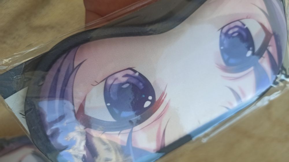 Аниме маска на глаза маска для сна anime девочка глазная повязка