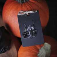 Kolczyki na Halloween magia wróżenie Tarot gothic wicca fantasy