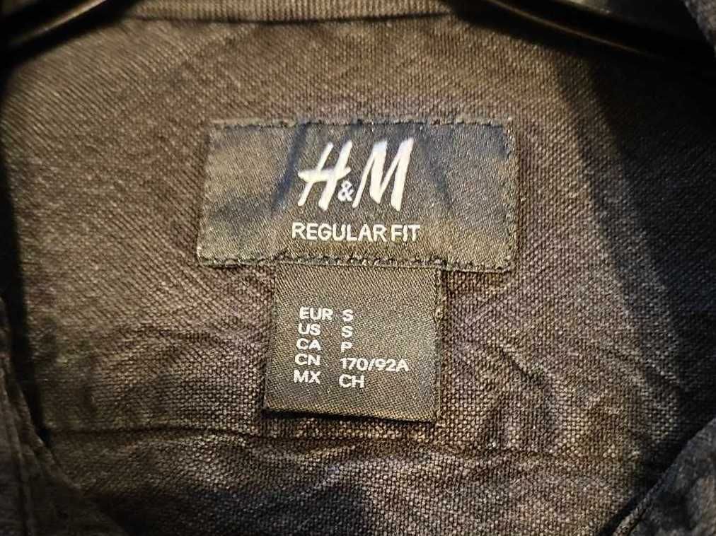 Czarna Koszula męska marki H&M, rozmiar S