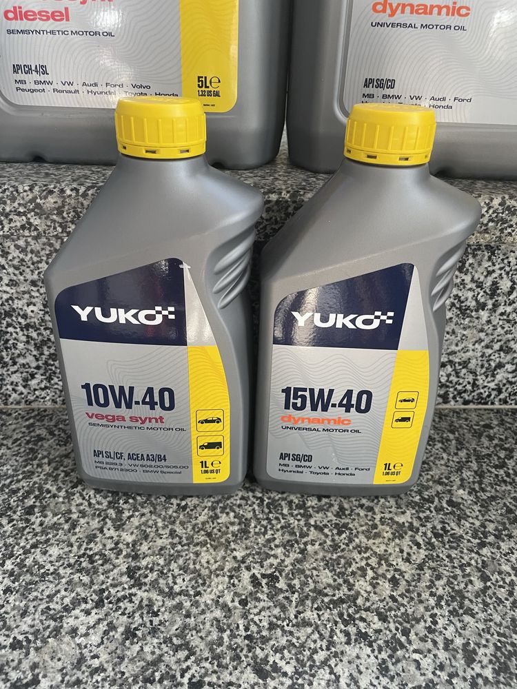 Масло Yuko 5w40, 10w40, 15w40,