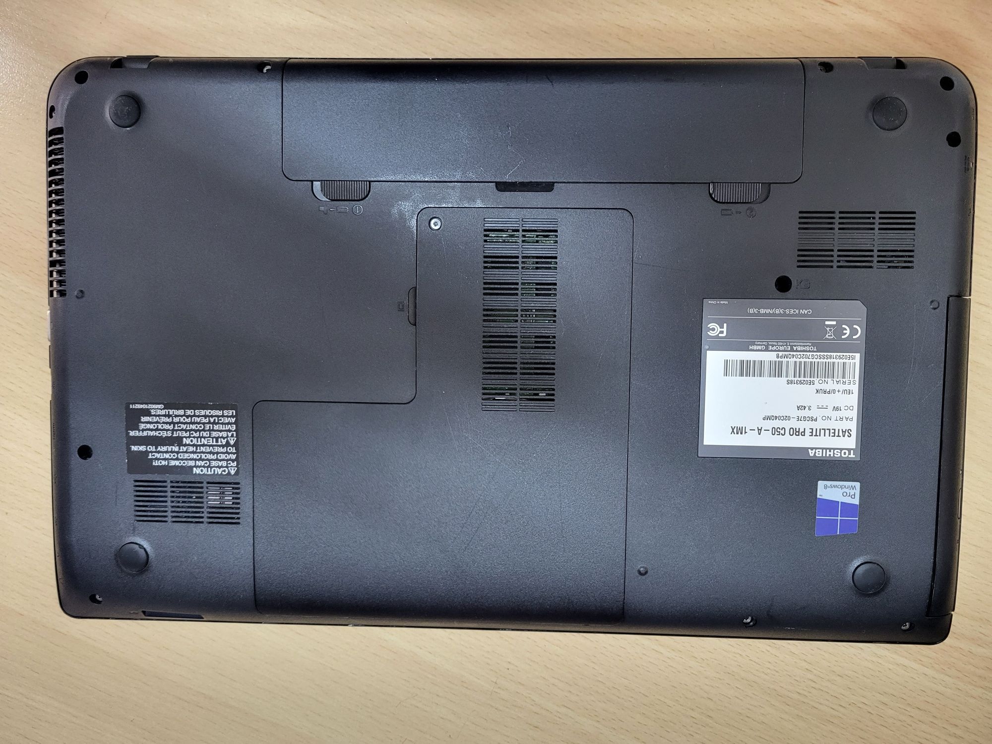 Laptop Toshiba satellite pro c50-a-1mx i3, 256GB SSD