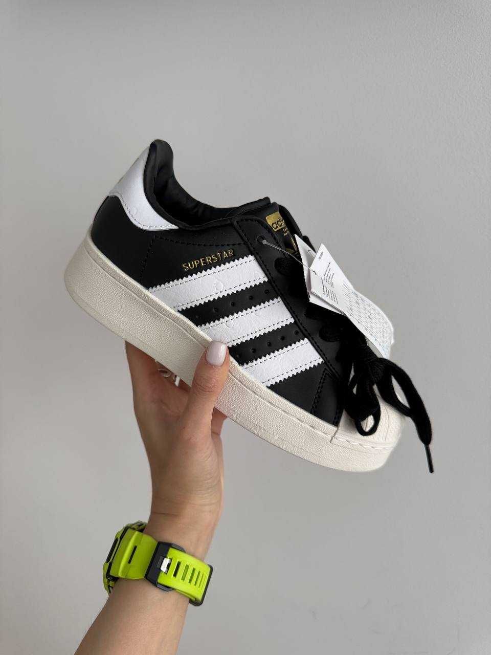 Кроссовки ADIDAS SUPERSTAR 2W Black/White sole