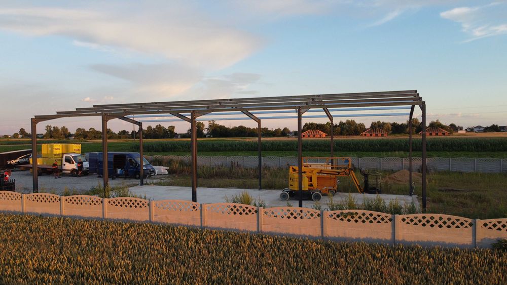 Konstrukcja hali 10x20, Konstrukcja ocynkowana, Hale stalowe, PROMOCJA